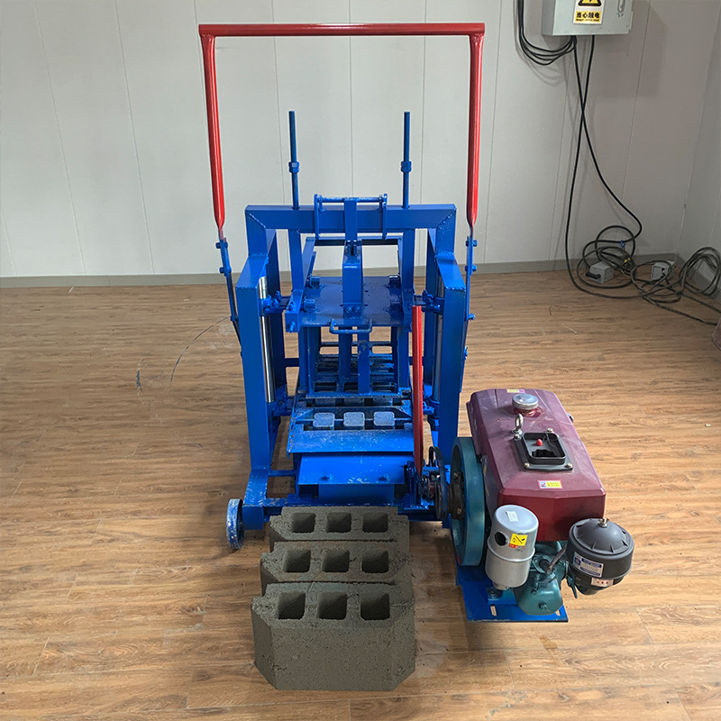 家用柴油移動(dòng)制磚機(jī)家用小型水泥制磚機(jī)兩相電空心磚機(jī)一機(jī)多用